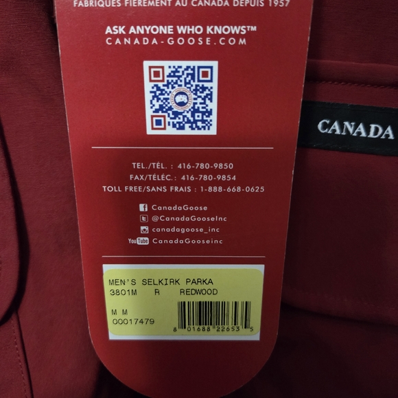 Canada Goose Red Performance Jacket - Picture 4 of 8